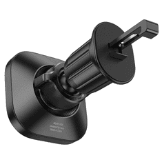 HOCO univerzális szellőzőrácsba illeszthető mágneses autós tartó 4,5-7'' méretű készülékekhez - HOCO H28 Magnetic Air Vent Car Holder - fekete