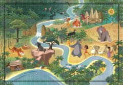 Clementoni Rejtvénytörténet térképek: Dzsungel könyv 1000 db