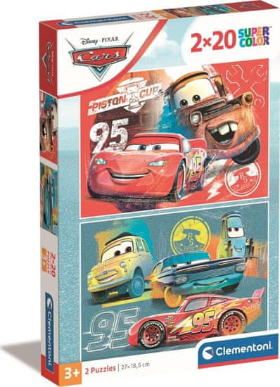 Clementoni Puzzle Autók 2x20 darab