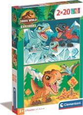 Clementoni Jurassic World puzzle 2x20 darab