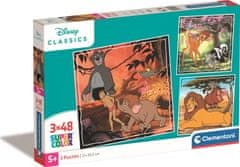 Clementoni Klasszikus Disney puzzle 3x48 darab