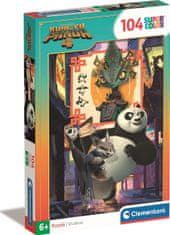 Clementoni Kung Fu Panda 4 puzzle, 104 darab