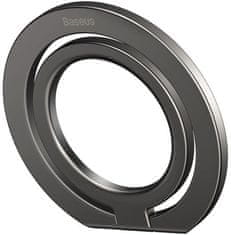 BASEUS Halo univerzális mágneses telefontartó fém gyűrűvel, szürke SUCH000013