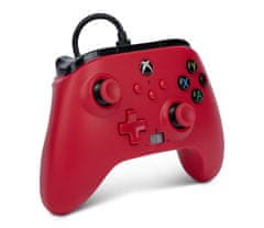Power A Enhanced Wired, Xbox Series X|S, Xbox One, PC, Artisan Red, Vezetékes kontroller