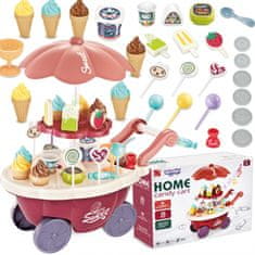 WOOPIE WOOPIE Shop Food Truck Cukrászdai kocsi fagylaltos stand édességek hangfény + 36 Acc.