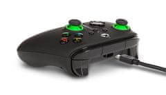 Power A Enhanced Wired, Xbox Series X|S, Xbox One, PC, Green Hint, Vezetékes kontroller