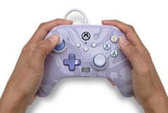 Power A Enhanced Wired, Xbox Series X|S, Xbox One, PC, Lavender Swirl, Vezetékes kontroller