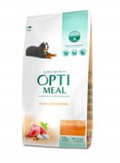 OptiMeal szárazeledel nagytestű kölyökkutyáknak pulykával 12 kg