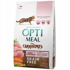 OptiMeal gabonamentes teljes értékű száraz macskaeledel felnőtt macskáknak - kacsával és zöldségekkel 4 kg