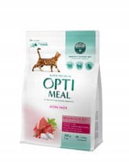 OptiMeal száraz macskaeledel borjúhússal 3x200g