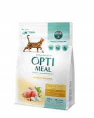 OptiMeal száraz macskaeledel csirkével 3x200 g