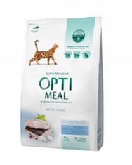 OptiMeal száraz macskatáp tőkehallal 4 kg