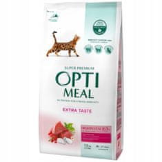 OptiMeal száraz macskaeledel borjúhússal 1,5 kg