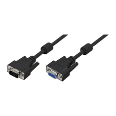 LogiLink VGA kábel, HD15/M HD15/F 1080p 2x ferrit 10m (CV0019) (CV0019)