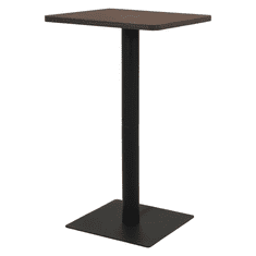Vidaxl sötétbarna bisztróasztal 70 x 70 x 107 cm (321927)