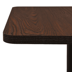Vidaxl sötétbarna bisztróasztal 70 x 70 x 107 cm (321927)
