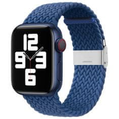 Techsuit Cserélhető szíj az Apple Watch 1/2/3/4/5/6/7/8/9/SE/SE 2 - (38/40/41mm) okosórára - SötétKék