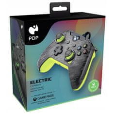 PDP Wired, Xbox Series X|S, Xbox One, PC, Electric Carbon, Vezetékes kontroller