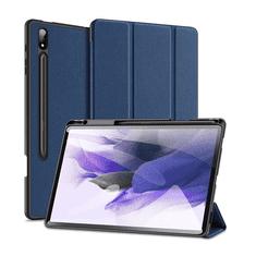 Dux Ducis Samsung Galaxy Tab S9 Plus 12.4 SM-X810 / X816B, mappa tok, Trifold, S Pen tartóval, Domo, sötétkék (RS147072)