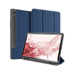 Dux Ducis Samsung Galaxy Tab S9 11.0 SM-X710 / X716B, mappa tok, Trifold, S Pen tartóval, Domo, sötétkék (RS147038)