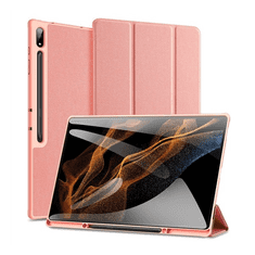 Dux Ducis Samsung Galaxy Tab S9 Ultra 14.6 SM-X910 / X916B, mappa tok, Trifold, S Pen tartóval, Domo, rózsaszín (RS147077)