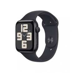 Apple Watch SE3 44mm fekete aluminimumtok,fekete sport szíj (APPLE-MRE93QH-A) (MRE93QH/A)