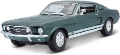 Maisto Metál zöld Ford Mustang Fastback 1967 modell 1:18
