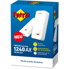 FRITZ!Powerline 1240 AX WLAN Set 1200 Mbit/s Ethernet/LAN csatlakozás Wi-Fi Fehér 2 dB (20003021)
