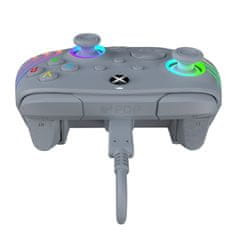 PDP Afterglow Wave, Xbox Series X|S, Xbox One, PC, RGB LED Lighting, Szürke, Vezetékes kontroller