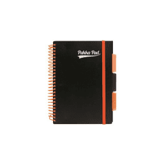 Pukka Pad spirálfüzet, A5, vonalas, 100 lap "Neon black project book" (PUPN7665V) (PUPN7665V)