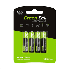 Green Cell 2600 mAh AA akkumulátor (4db/csomag) (GR01) (GR01)