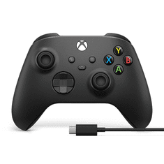 Microsoft Xbox Series X/S vezeték nélküli kontroller fekete + USB-C kábel (1V8-00002/1V8-00015) (1V8-00002/1V8-00015)