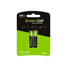 Green Cell 950mAh AAA akkumulátor (2db/csomag) (GR07) (GR07)