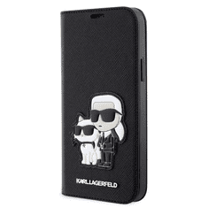 Karl Lagerfeld Guess tok fekete Apple Iphone 12 / 12 Pro készülékhez KLBKP12MSANKCPK (127865)