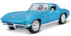 Maisto Metál világoskék Chevrolet Corvette 1965 modell 1:18