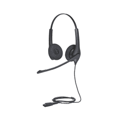 Jabra Biz 1500 Duo QD Headset Vezetékes Fejpánt Iroda/telefonos ügyfélközpont Bluetooth Fekete (1519-0154)