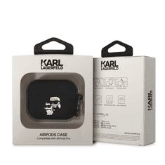 Karl Lagerfeld tok fekete KLAPRUNKC Airpods Pro készülékhez