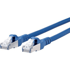 Metz Connect RJ45 Hálózati csatlakozókábel, CAT 6A S/FTP [1x RJ45 dugó - 1x RJ45 dugó] 2 m, kék BTR Netcom (1308452044-E)