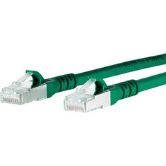 Metz Connect RJ45 Hálózati csatlakozókábel, CAT 6A S/FTP [1x RJ45 dugó - 1x RJ45 dugó] 1 m, zöld BTR Netcom (1308451055-E)