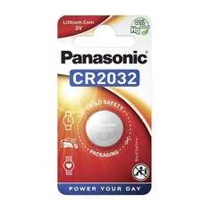 PANASONIC gombelem (CR2032, 3V, lítium) 1db /csomag (CR2032-1B-PAN / CR-2032EL/1B) (CR2032-1B-PAN / CR-2032EL/1B)