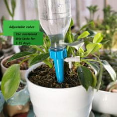 Netscroll Automata növényöntöző eszköz, az adagoló egy automatikus csepegtető öntözőrendszeren alapul, 15 napig tart, víztakarékos, ideális elfoglalt kertészek számára, 5 darab, PlantDrip