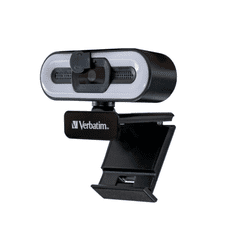 Verbatim 49579 webkamera 1920 x 1080 pixelek USB 2.0 Fekete (49579)