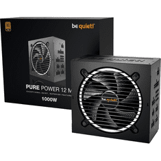 Be quiet! Pure Power 12 M tápegység 1000 W 20+4 pin ATX ATX Fekete (BN345)