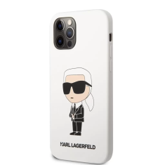 Karl Lagerfeld tok fehér (KLHCP12MSNIKBCH) Iphone 12/12 Pro készülékhez (127451)