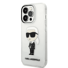 Karl Lagerfeld tok átlátszó (KLHCP14XHNIKTCT) Iphone 14 Pro Max készülékhez (127423)