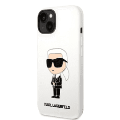 Karl Lagerfeld tok fehér (KLHCP14SSNIKBCH) Apple Iphone 14 készülékhez (127476)