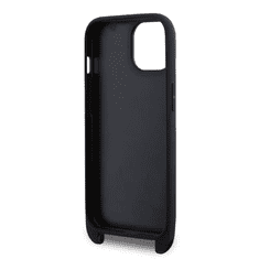 Karl Lagerfeld tok + crossbody strap fekete KLHCP15MSAKCPBK Apple Iphone 15 Plus készülékhez (129061)
