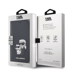 Karl Lagerfeld tok fekete KLBKP15LSANKCPK Apple Iphone 15 Pro készülékhez (129047)