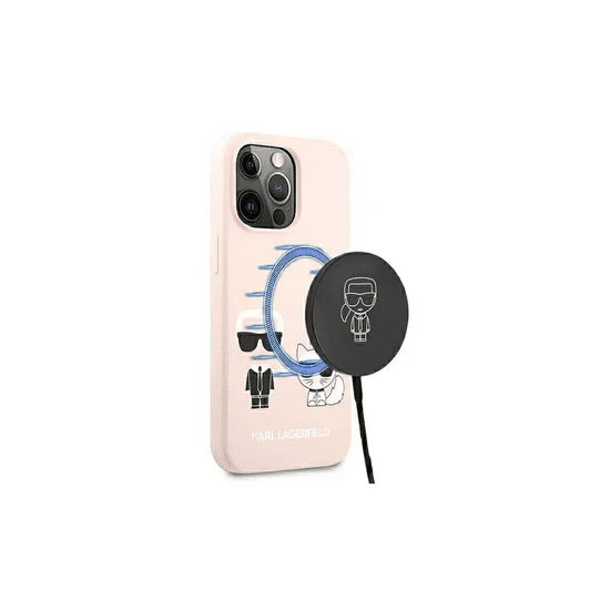 Karl Lagerfeld MagSafe tok pink (KLHMP13LSSKCI) Apple iPhone 13 Pro készülékhez (127215)