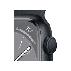 Apple Watch Series 8 GPS 41mm éjfekete alumínium tok, éjfekete sportszíj (MNP53CM/A) (MNP53CM/A)